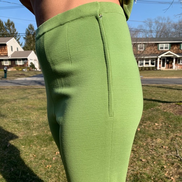 70’s Green Knit Pant Set - Picture 8 of 11